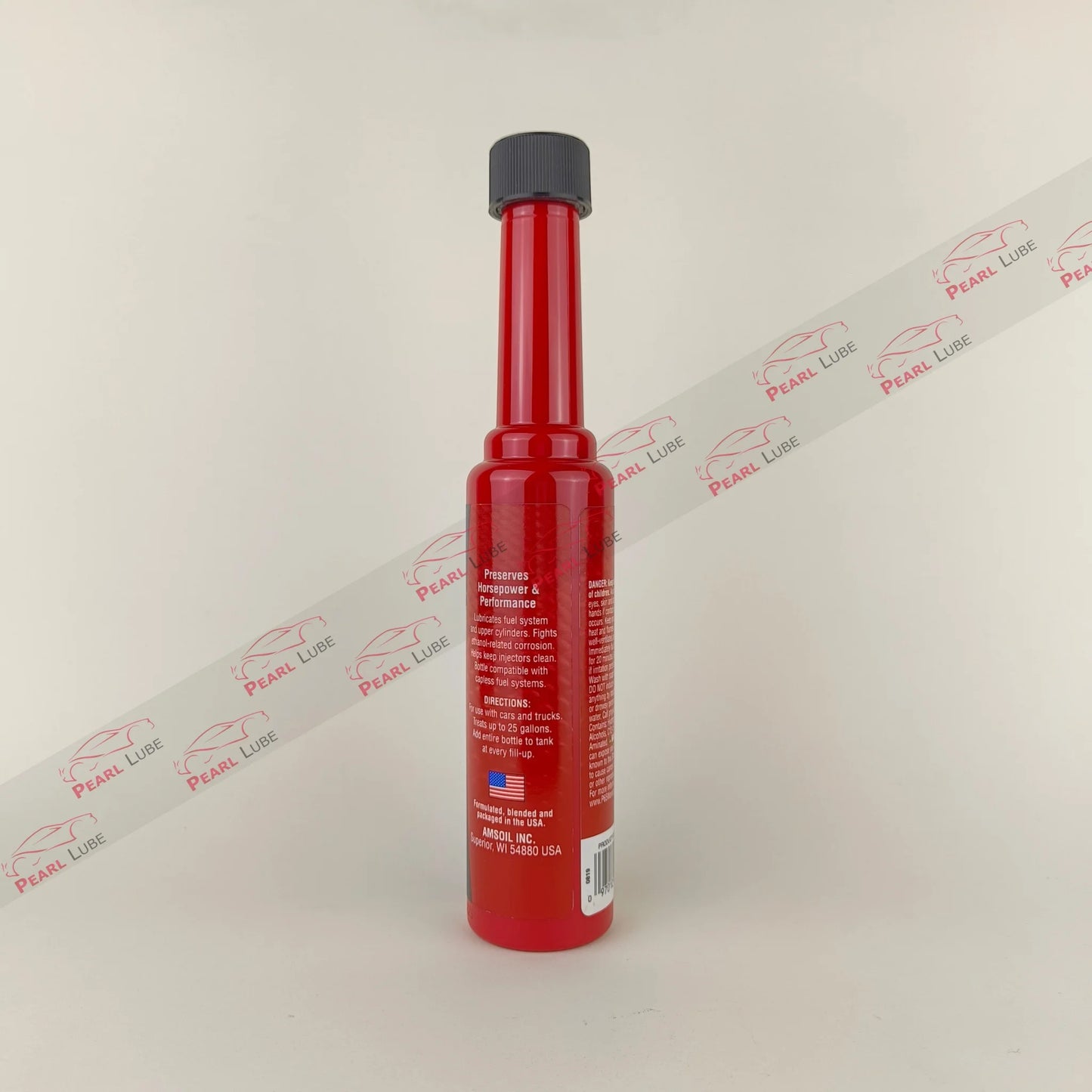 amsoil gasoline additive for upper cylinder lubrication 177-millilitre back side