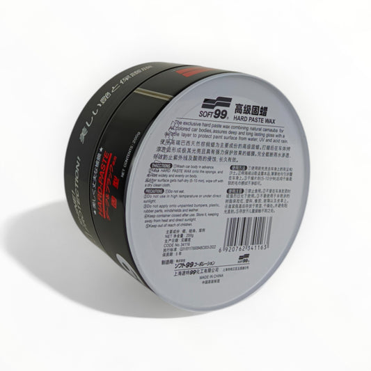 soft99 car wax paste 200-gram back side