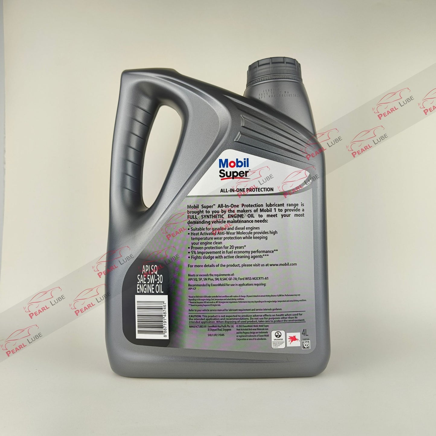 Mobil Super 5W-30 All-In-One Protection Synthetic Engine Oil - 4L back side