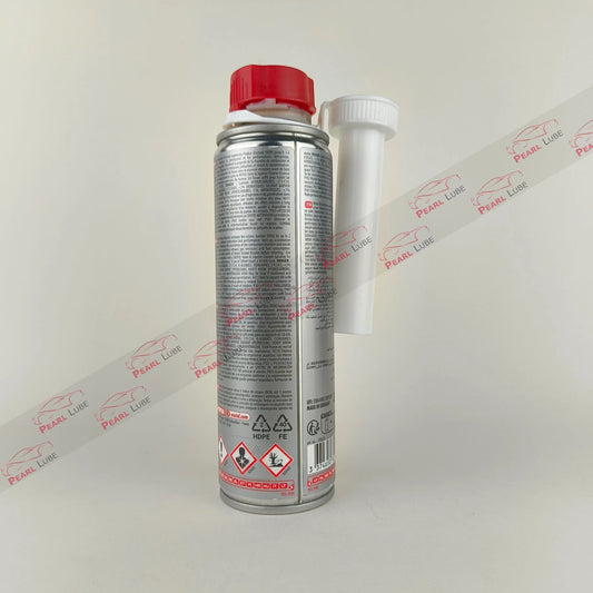 Motul octane booster additive for petrol vehicle 300 millilitre back side