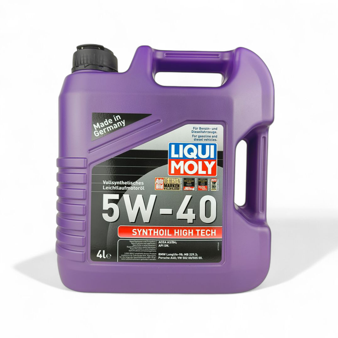 liquimoly 5w40 synthoil high tec 4-litre engine oil front side