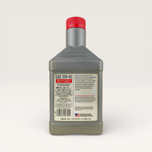 amsoil 5w40 european ms 946-millilitre engine oil back side