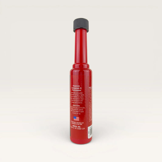 amsoil gasoline additive for upper cylinder lubrication 177-millilitre back side