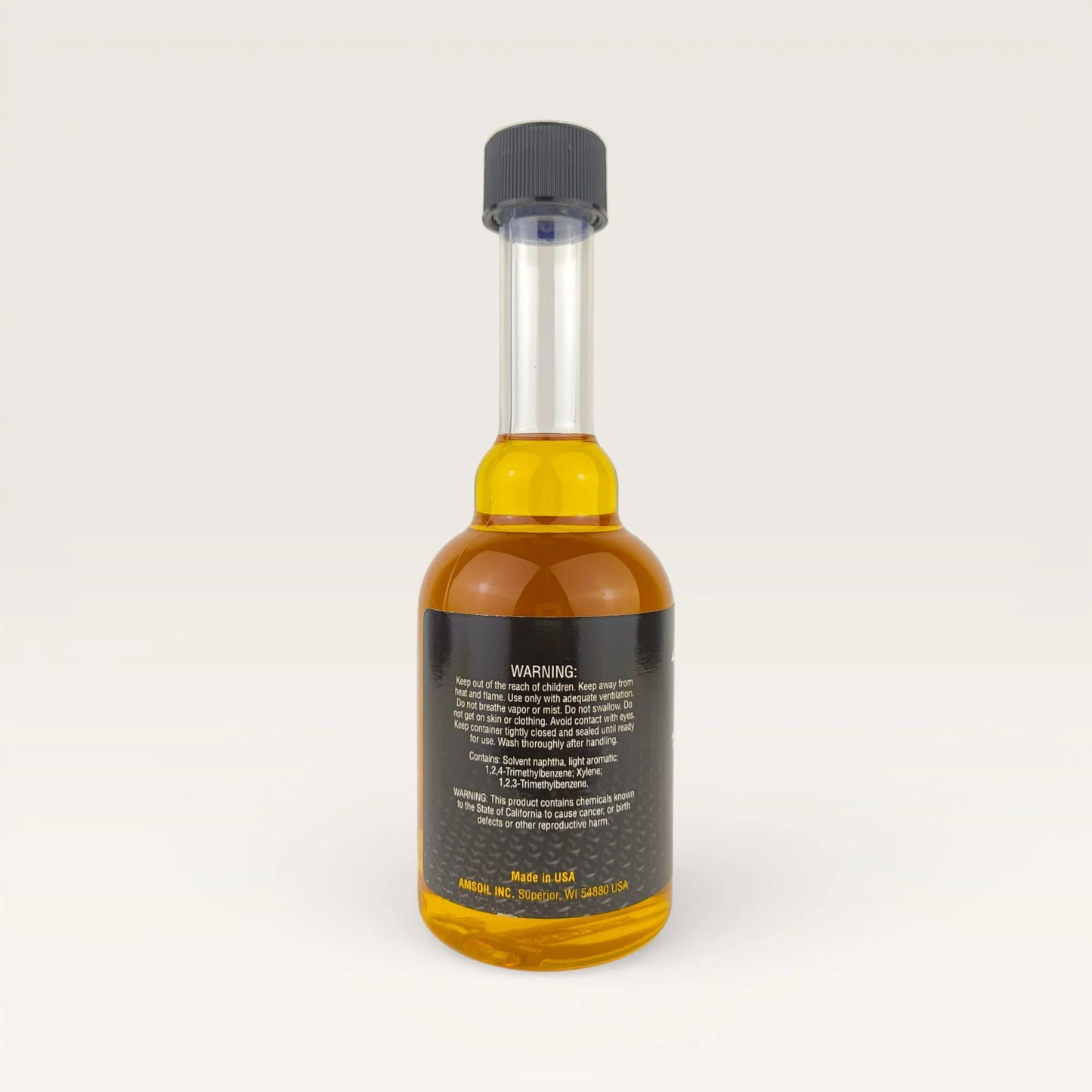 amsoil high-performance gasoline additive 236-millilitre back side