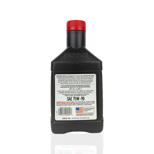 amsoil atf severe gear lube 946-millilitre transmission fluid back side
