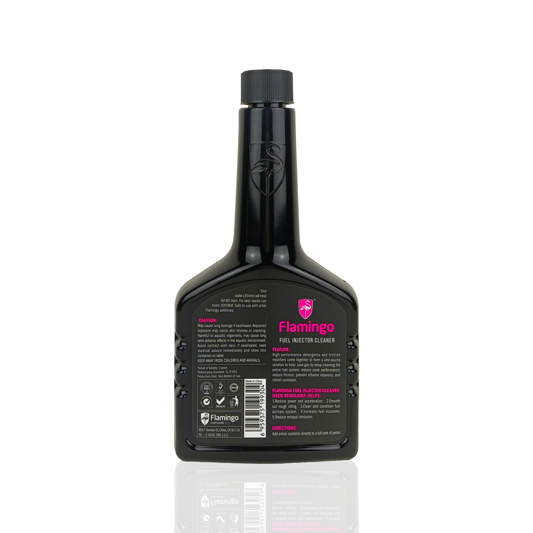 flamingo fuel injector cleaner 354-millilitre back side