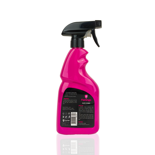flamingo all glass cleaner spray 500-millilitre back side