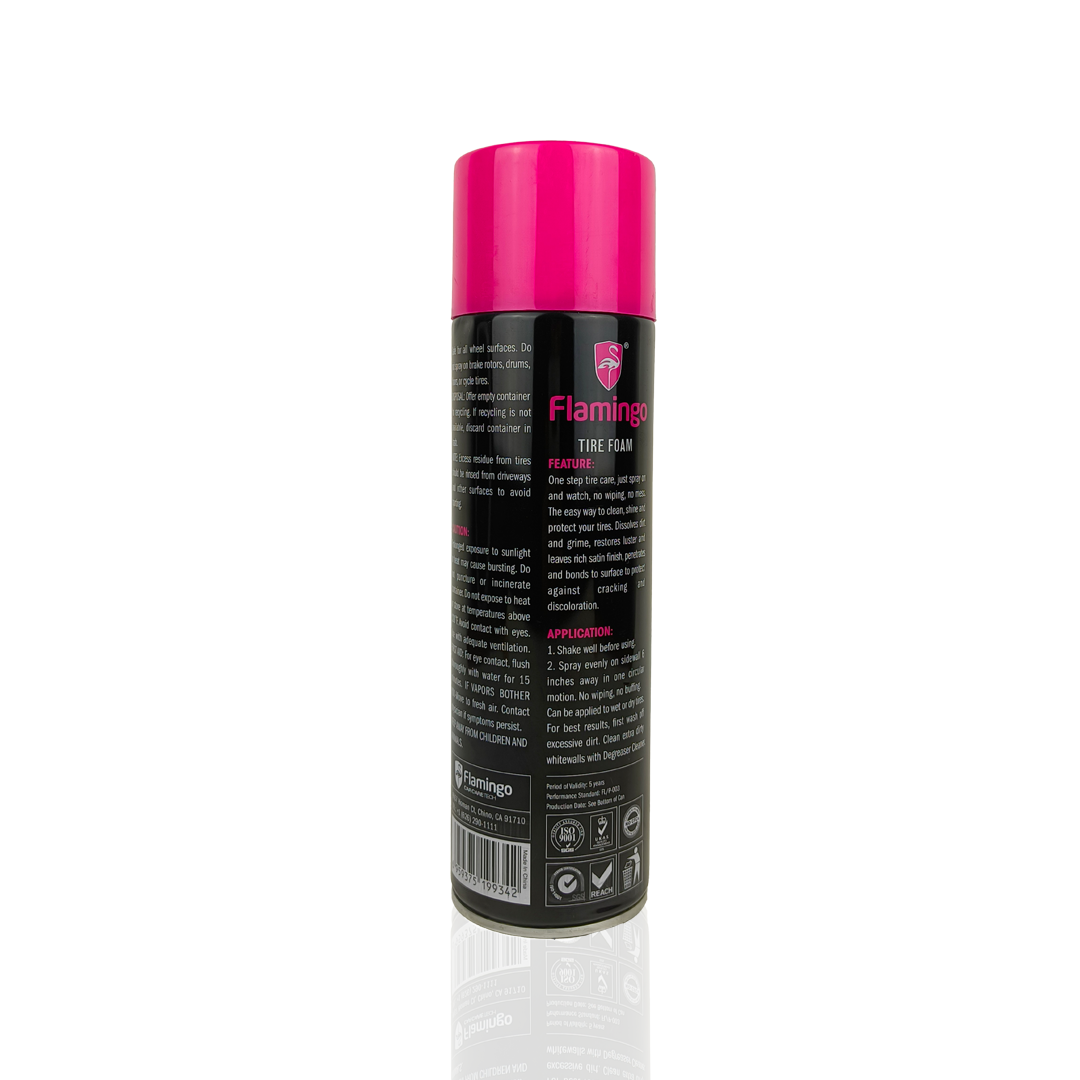 flamingo tire foam cleaner 650-millilitre back side