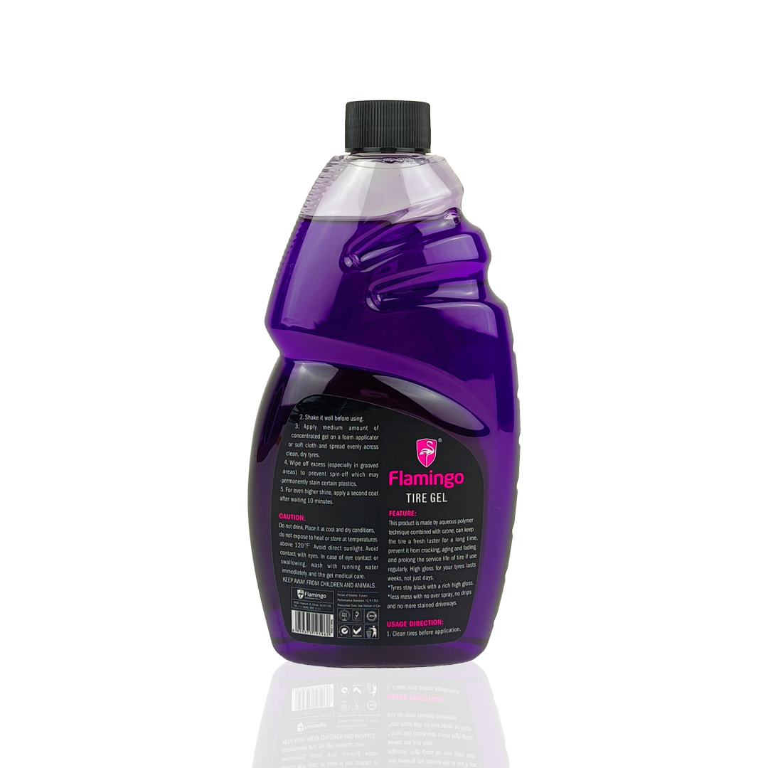 flamingo tire gel high shine 500-millilitre back side