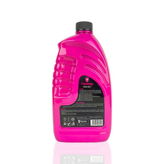 flamingo wash wax ultra shine 2-litre back side