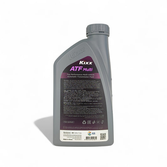 kixx atf multi 1-litre transmission fluid back side