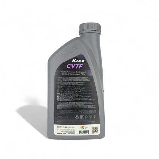 kixx cvtf 1-litre transmission fluid back side