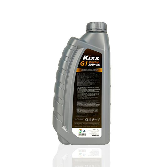 kixx g1 20w50 api sn plus 1-litre engine oil back side