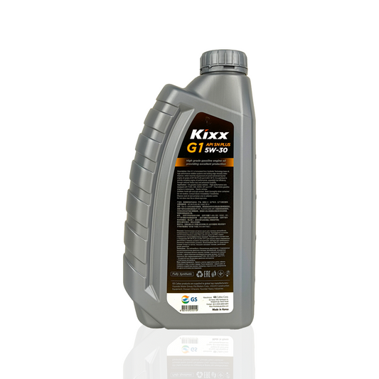 kixx g1 5w30 api sn plus 1-litre engine oil back side
