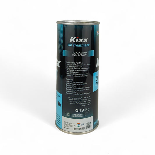 kixx oil treatment liquid can 440-millilitre back side