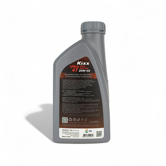 kixx ultra 4t 20w50 motorcycle 700-millilitre engine oil back side