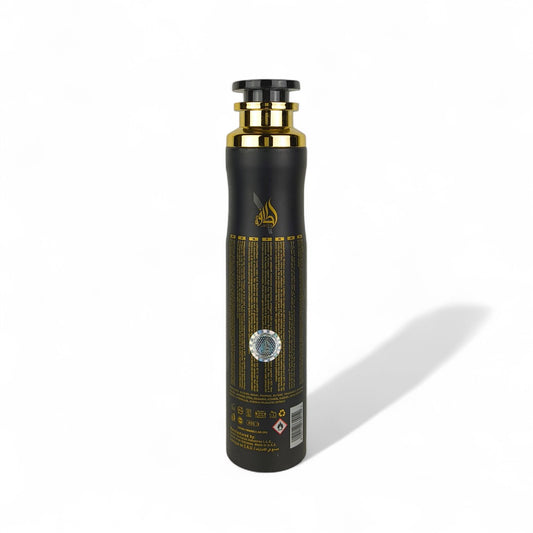 lattafa maahir air freshener spray 300-millilitre back side