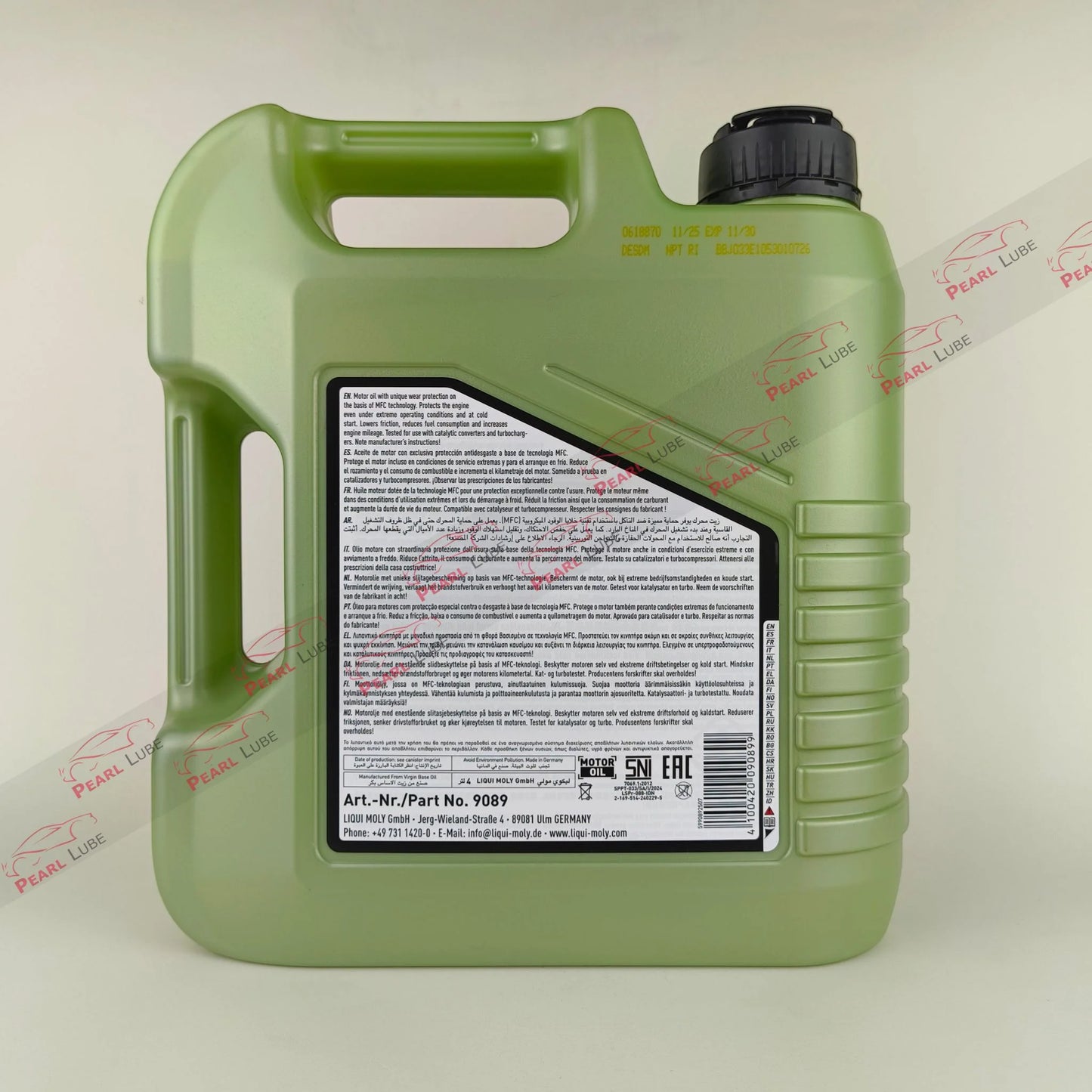 liquimoly 5w30 molygen new generation 4-litre engine oil back side