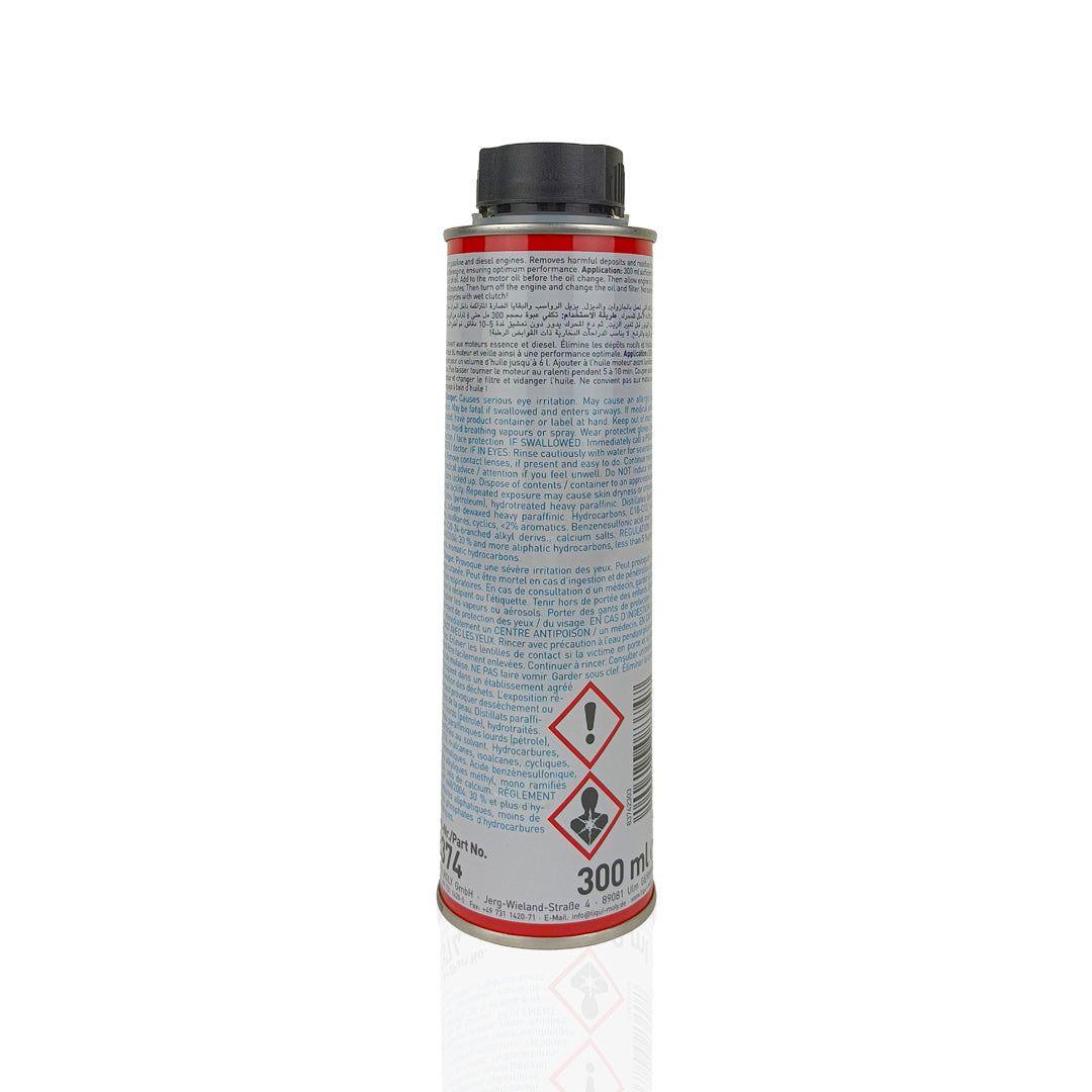 liquimoly engine flush plus additive liquid can 300-millilitre back side