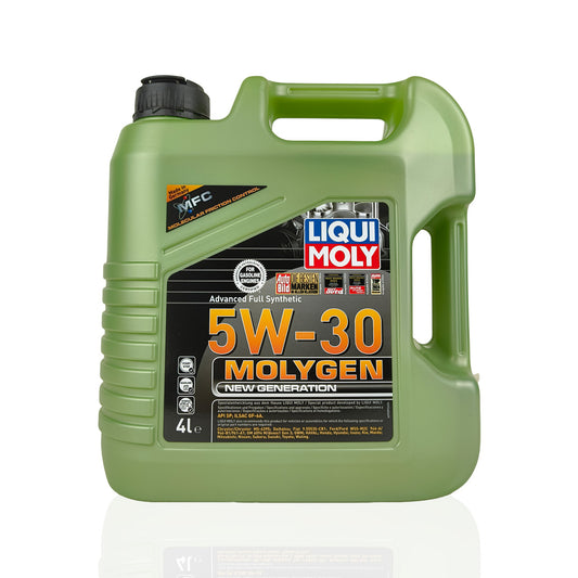 liquimoly 5w30 molygen new generation 4-litre engine oil front side