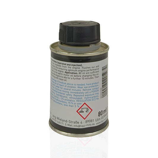liquimoly motorbike engine flush shooter additive liquid can 80-millilitre back side