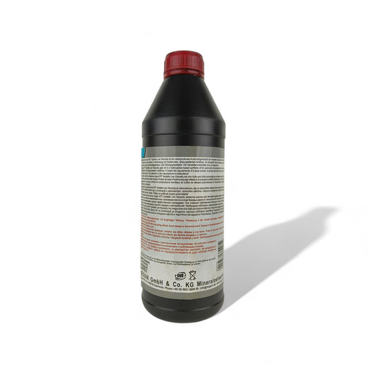 meguin atf atf variable low viscosity 1-litre transmission fluid back side