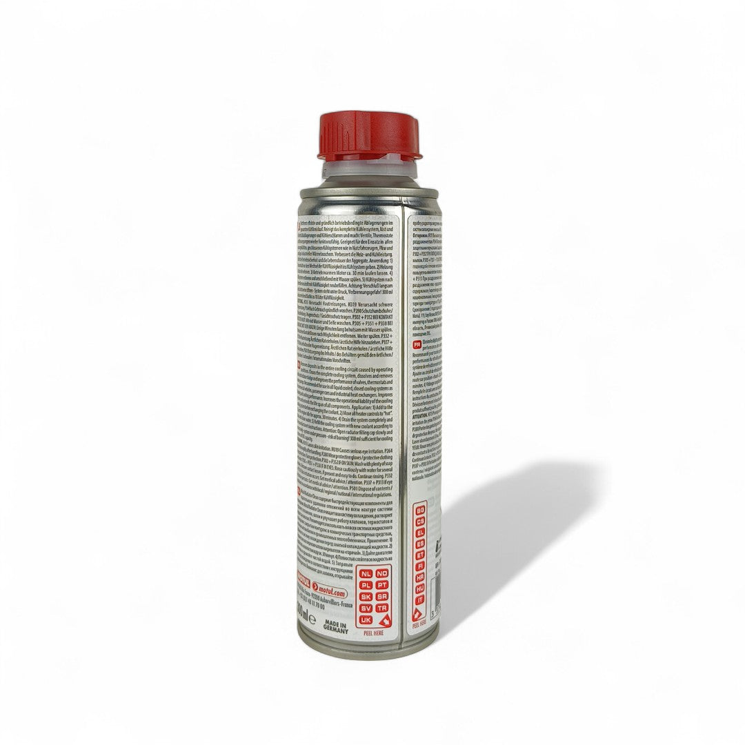 motul cooling system clean (radiator clean) liquid can 300-millilitre back side