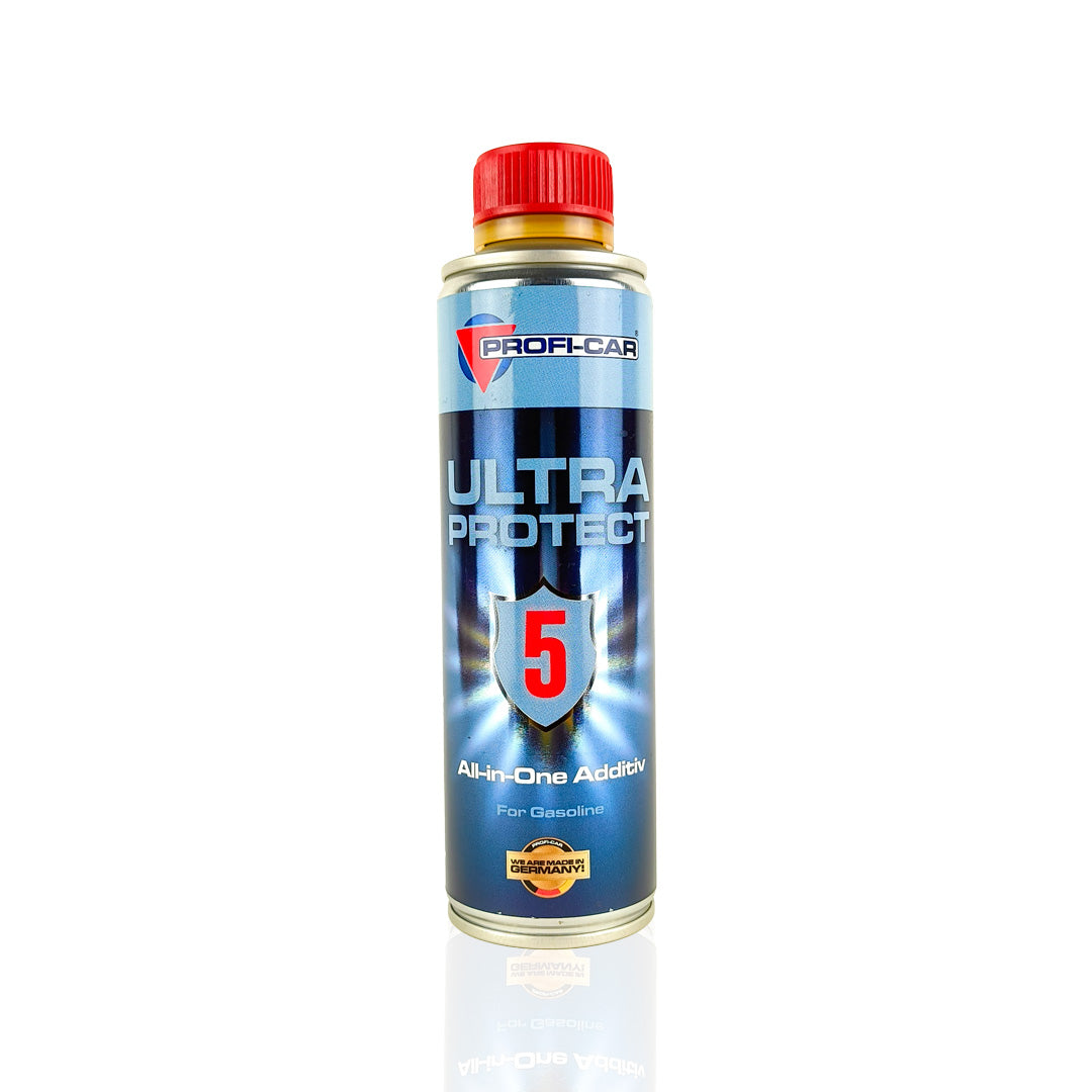 profi-car ultra protect 5 all-in-one additive liquid can 250-millilitre front side