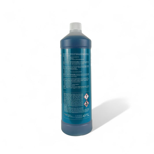 protec radiator antifreeze blue coolant liquid bottle 1-litre back side