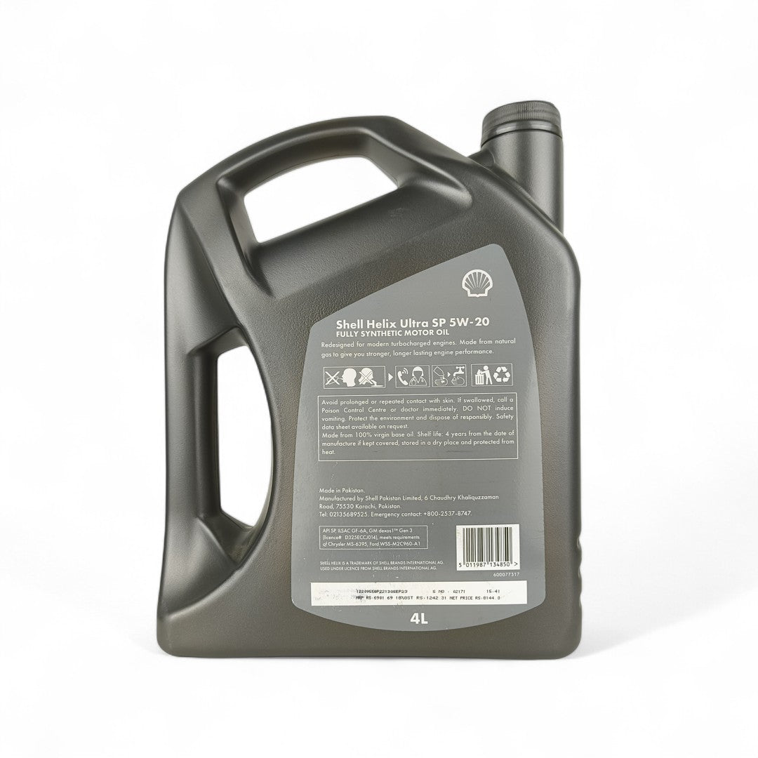 SHELL Helix Ultra 5W-20 (5w20) Engine Oil - 4L, 3L