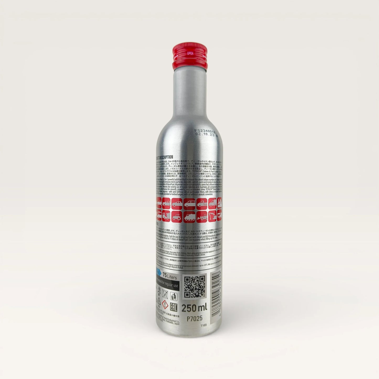 TOTACHI Diesel Cetane & Fuel System Boost Additive 250-millilitre back side