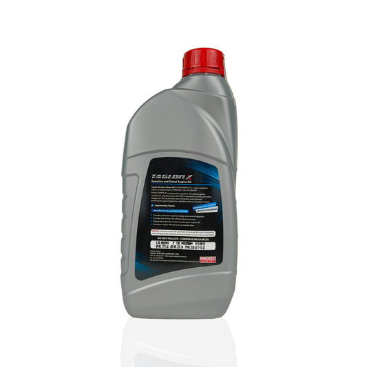 toyota 5w30 taglonx 1-litre engine oil back side