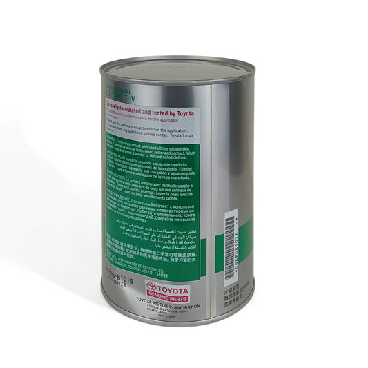 toyota atf t-4 1-litre transmission fluid back side