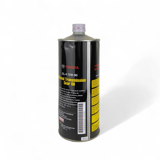 toyota gl-4 75w90 1-litre transmission fluid back side