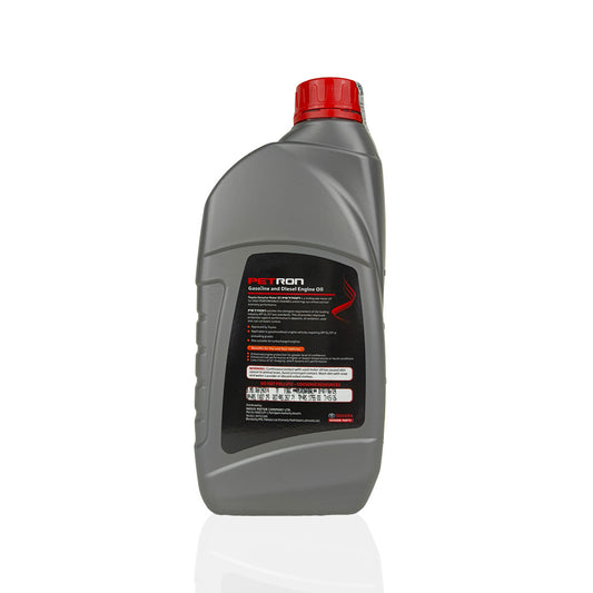 toyota 20w50 petron 1-litre engine oil back side