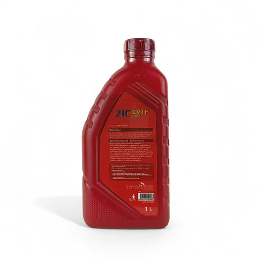 zic cvtf multi 1-litre transmission fluid back side