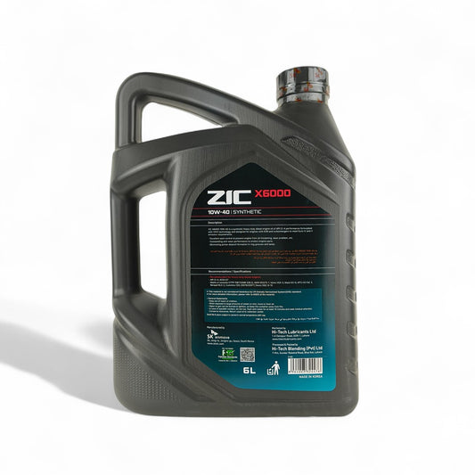 ZIC 10W-40 (10w40) X6000 Engine Oil - 6L