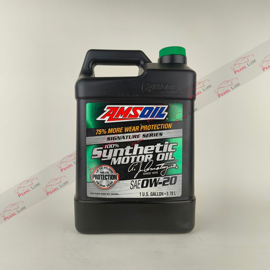 AMSOIL 0W-20 Signature Series Synthetic Engine Oil 3.78-litre front side