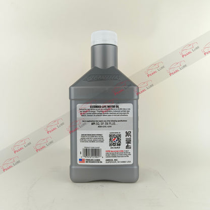 amsoil 10w40 extended life engine oil 946-millilitre back side