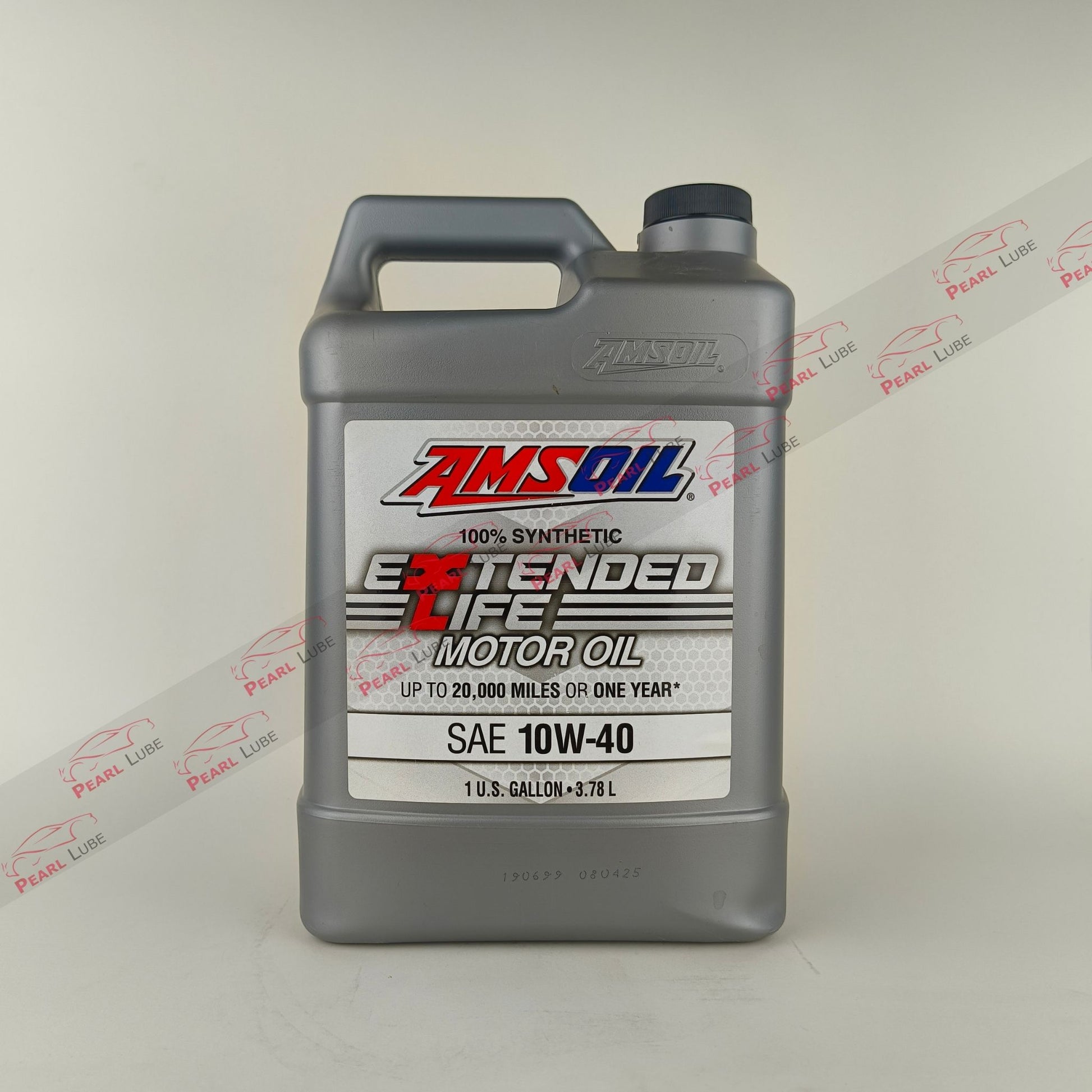 amsoil 10w40 extended life engine oil 3.78-litre front side 