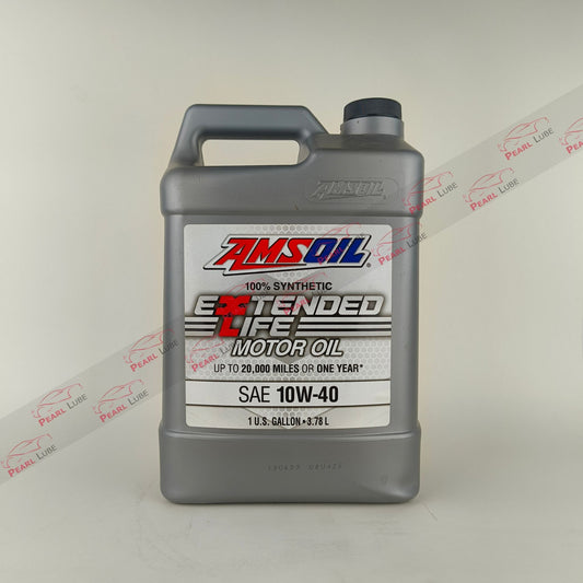 amsoil 10w40 extended life engine oil 3.78-litre front side 