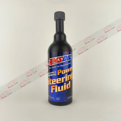 AMSOIL Multi-Vehicle Synthetic Power Steering Fluid 473-millilitre front side