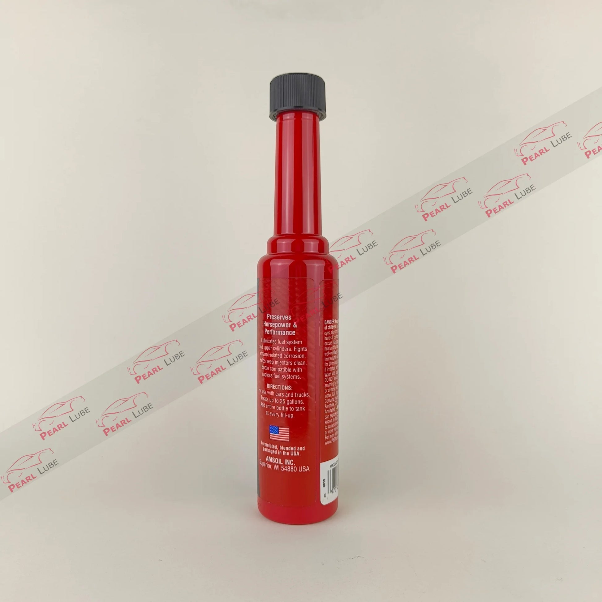 amsoil gasoline additive for upper cylinder lubrication 177-millilitre back side