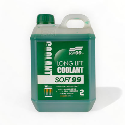 soft99 long life green coolant liquid bottle 2-litre front side