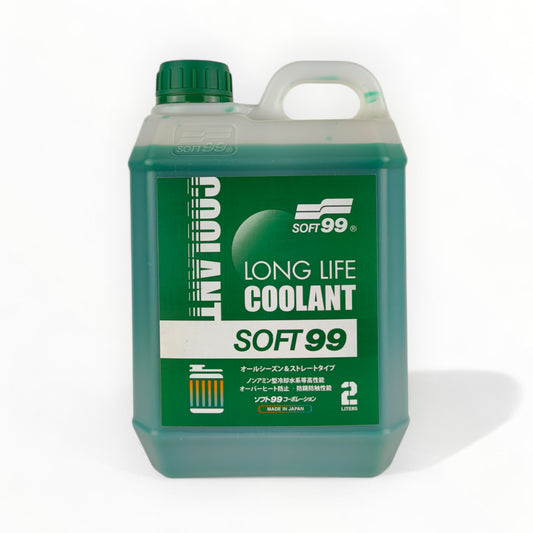 soft99 long life green coolant liquid bottle 2-litre front side