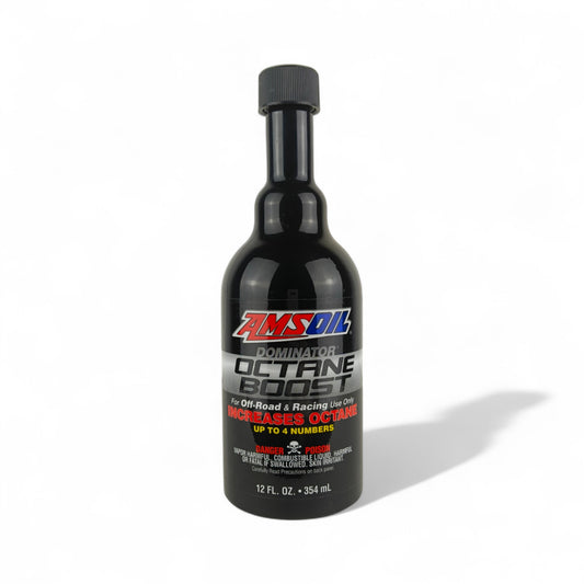 amsoil dominator octane boost additive 354-millilitre front side