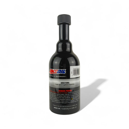 amsoil dominator octane boost additive 354-millilitre back side