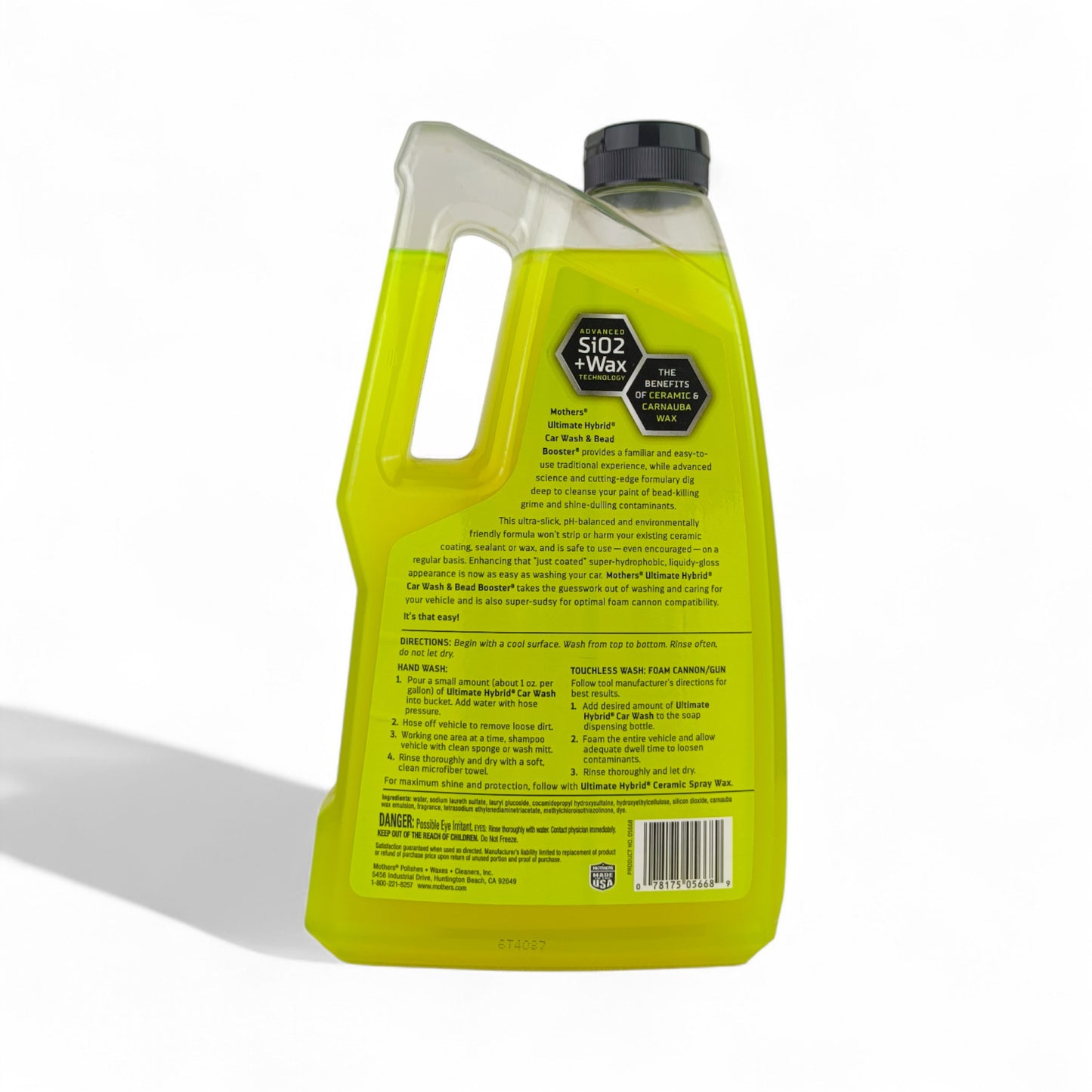 mothers ultimate hybrid bead booster car wash shampoo 1419.5-millilitre back side