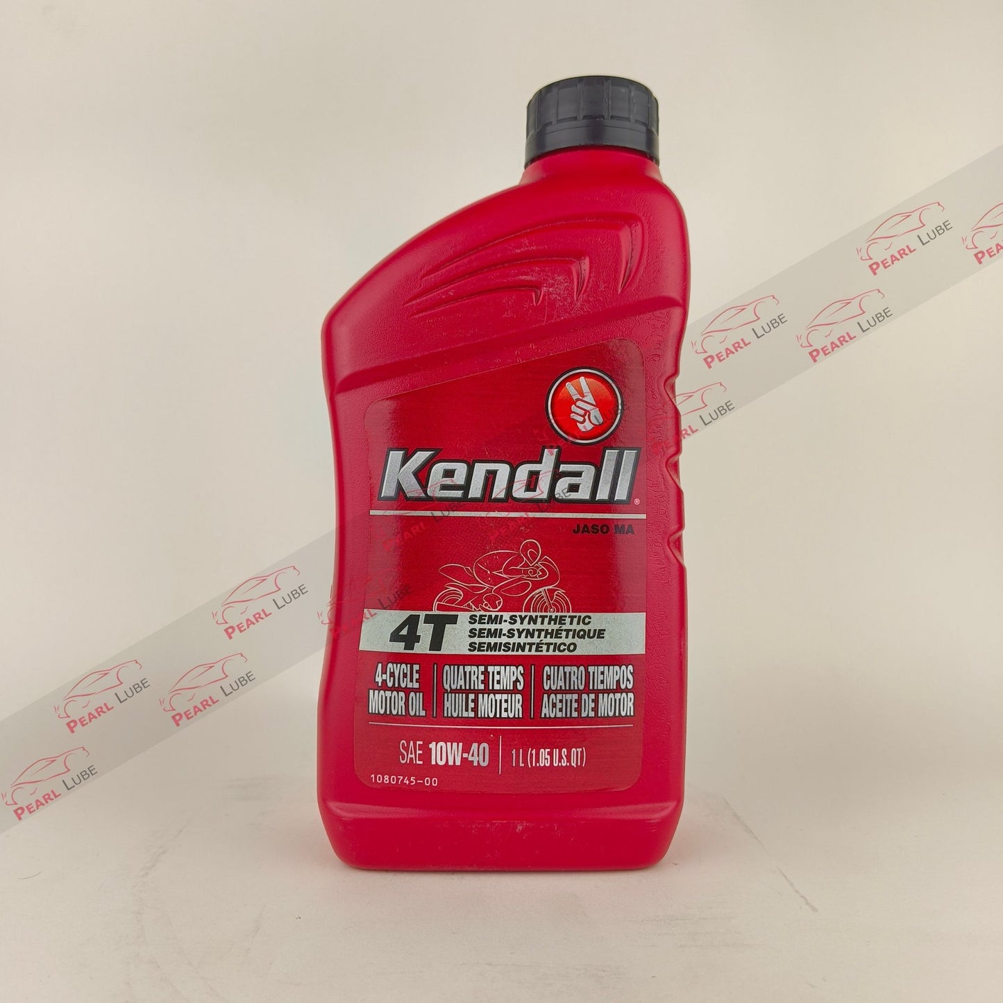 KENDALL 10W-40 4T Semi-Synthetic Motorcycle Engine Oil - 1L front side