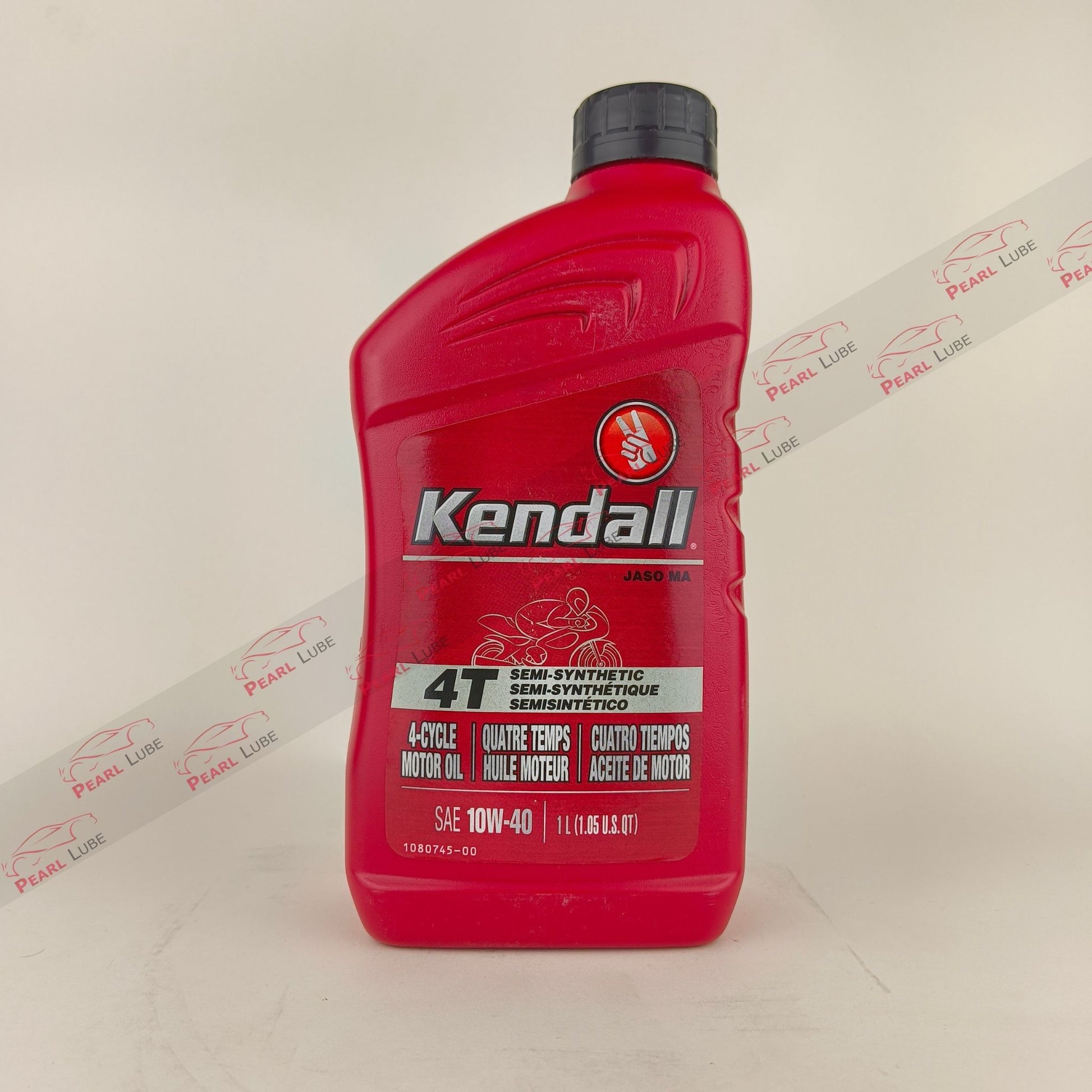 KENDALL 10W-40 4T Semi-Synthetic Motorcycle Engine Oil - 1L front side